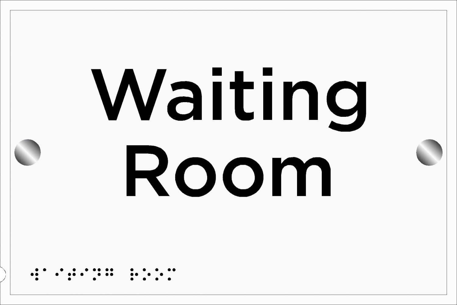 Waiting Room Sign Braille Signs 