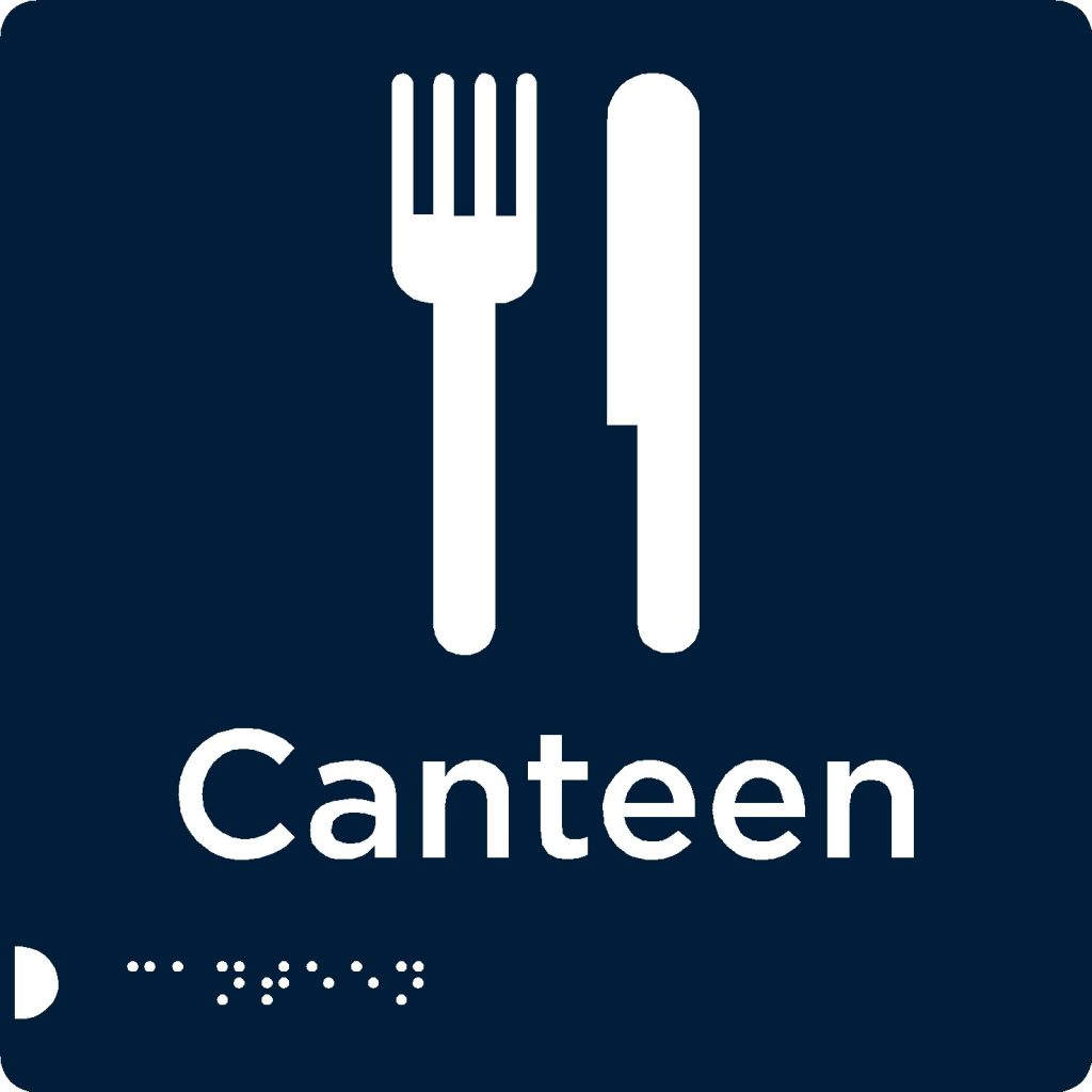 Canteen sign | Braille Signs